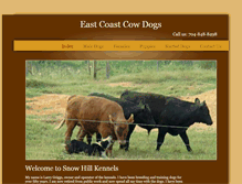 Tablet Screenshot of eastcoastcowdogs.com